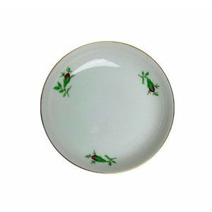Furstenberg Floral Hand Painted Dish China Vintage Trinket Gold Trim W Germany